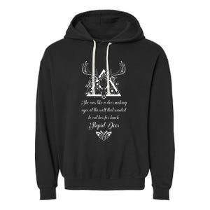 Heartless Chrimson Moth Booktok Garment-Dyed Fleece Hoodie