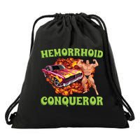 Hemorrhoid Conqueror Meme Drawstring Bag