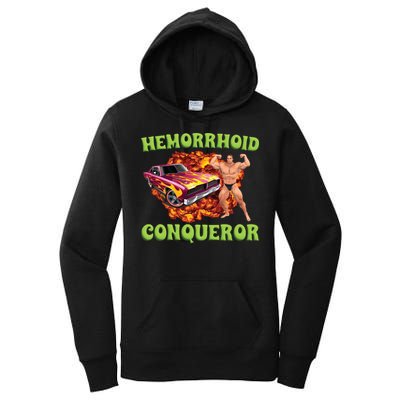Hemorrhoid Conqueror Meme Women's Pullover Hoodie