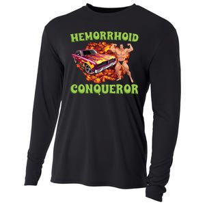 Hemorrhoid Conqueror Meme Cooling Performance Long Sleeve Crew