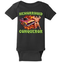 Hemorrhoid Conqueror Meme Baby Bodysuit