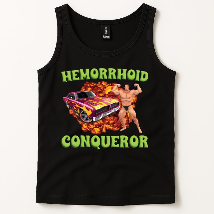 Hemorrhoid Conqueror Meme Tank Top