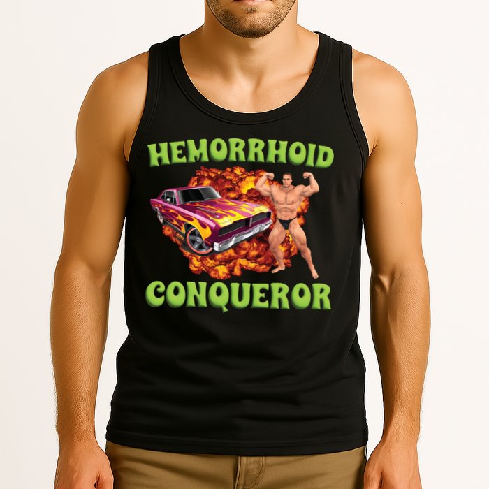 Hemorrhoid Conqueror Meme Tank Top