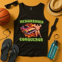Hemorrhoid Conqueror Meme Tank Top