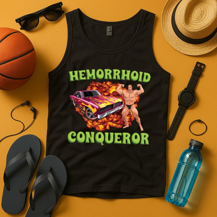 Hemorrhoid Conqueror Meme Tank Top