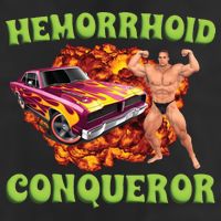 Hemorrhoid Conqueror Meme Golf Towel