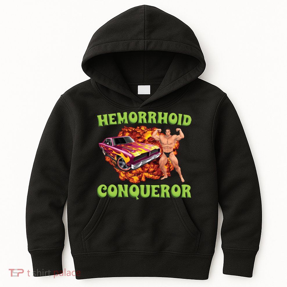 Hemorrhoid Conqueror Meme Kids Hoodie