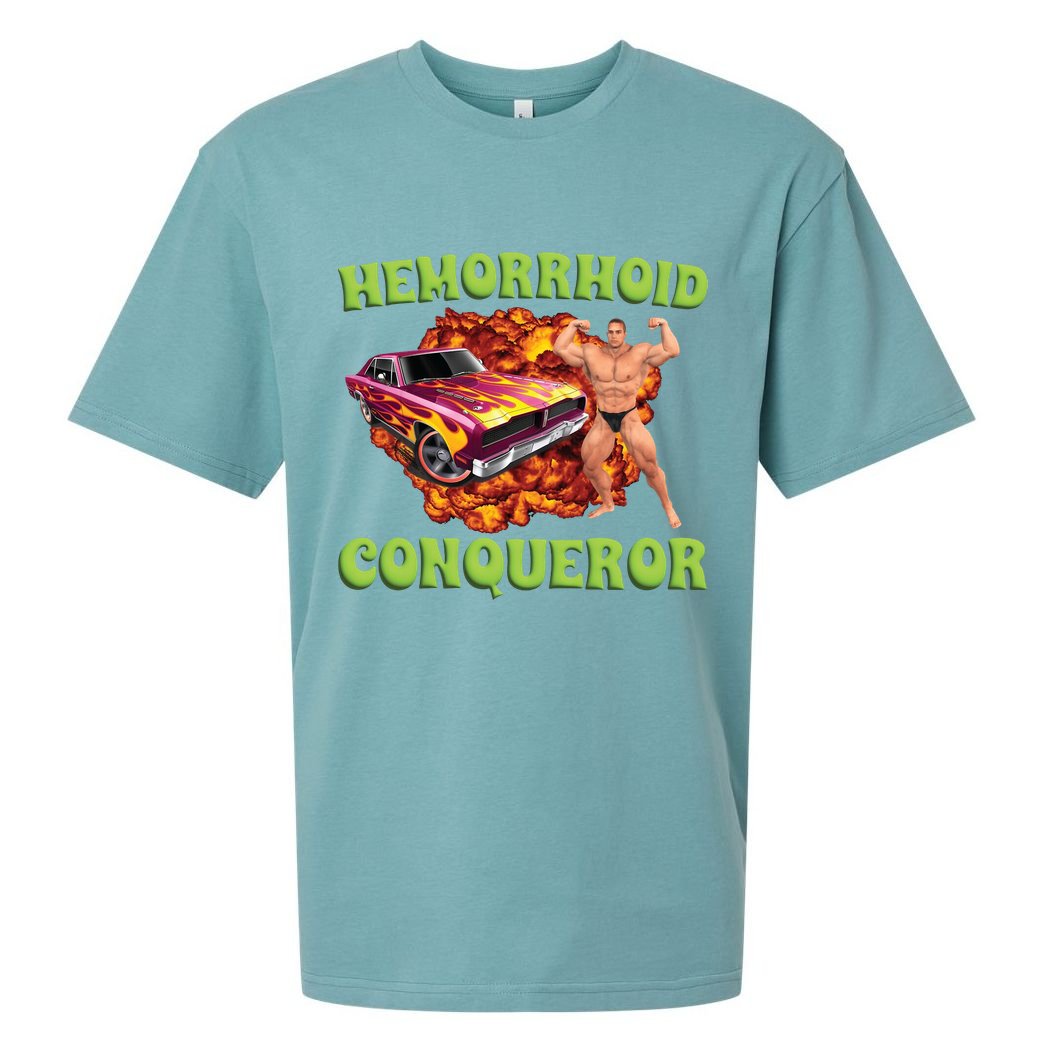 Hemorrhoid Conqueror Meme Sueded Cloud Jersey T-Shirt