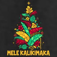 Hawaiian Christmas Mele Kalikimaka Tropical Leaves Tree Trucker Hat