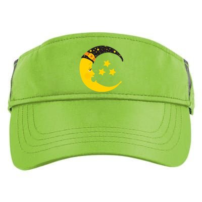 Halloween Crescent Moon Witch Hat Design Gift Adult Drive Performance Visor