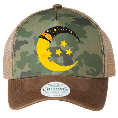 Halloween Crescent Moon Witch Hat Design Gift Legacy Tie Dye Trucker Hat