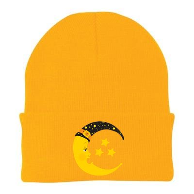 Halloween Crescent Moon Witch Hat Design Gift Knit Cap Winter Beanie