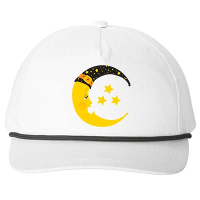 Halloween Crescent Moon Witch Hat Design Gift Snapback Five-Panel Rope Hat