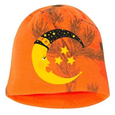 Halloween Crescent Moon Witch Hat Design Gift Kati - Camo Knit Beanie