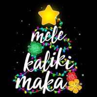 Hawaiian Christmas Mele Kaliki Maka Hibiscus Tree Womens Tank Top