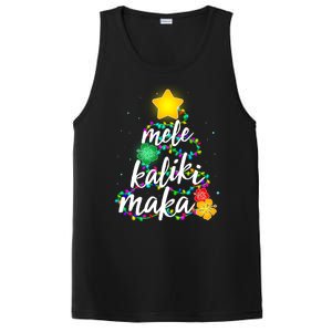 Hawaiian Christmas Mele Kaliki Maka Hibiscus Tree PosiCharge Competitor Tank