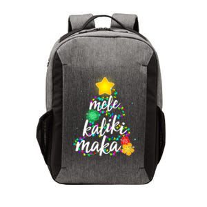 Hawaiian Christmas Mele Kaliki Maka Hibiscus Tree Vector Backpack