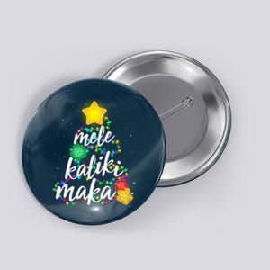 Hawaiian Christmas Mele Kaliki Maka Hibiscus Tree Button