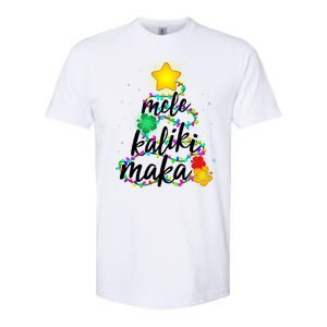 Hawaiian Christmas Mele Kaliki Maka Hibiscus Tree Softstyle CVC T-Shirt