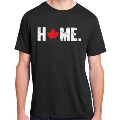 Home Canada Maple Leaf Distressed Gift Adult ChromaSoft Performance T-Shirt