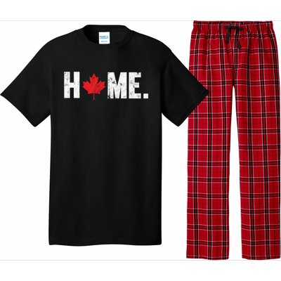 Home Canada Maple Leaf Distressed Gift Pajama Set