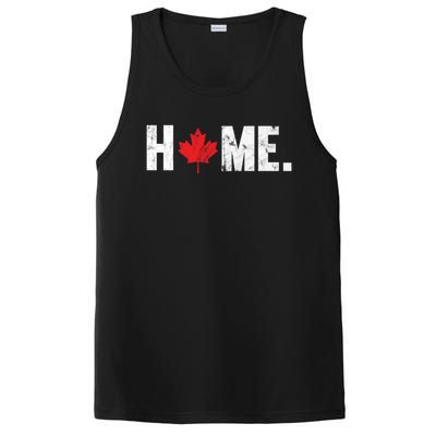 Home Canada Maple Leaf Distressed Gift PosiCharge Competitor Tank