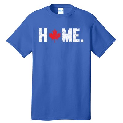 Home Canada Maple Leaf Distressed Gift Tall T-Shirt