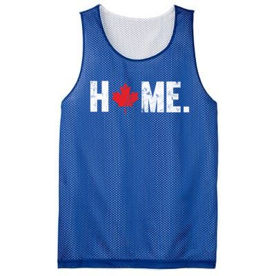 Home Canada Maple Leaf Distressed Gift Mesh Reversible Basketball Jersey Tank