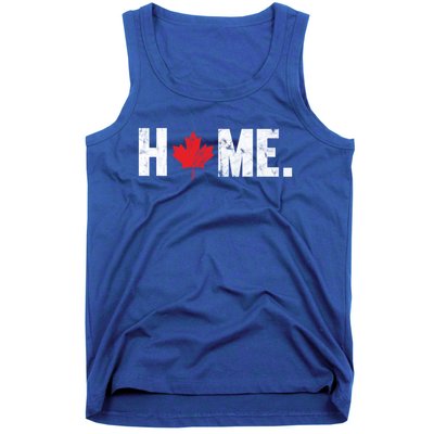 Home Canada Maple Leaf Distressed Gift Tank Top