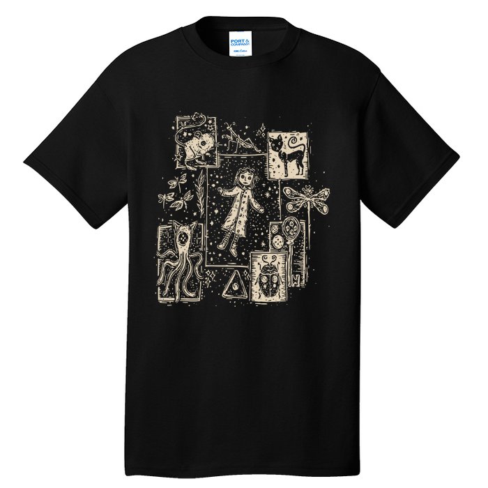 Horror Coraline Movie Tall T-Shirt