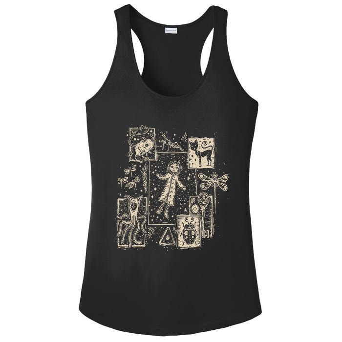 Horror Coraline Movie Ladies PosiCharge Competitor Racerback Tank