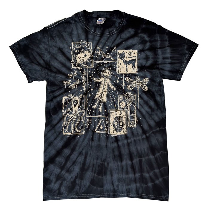 Horror Coraline Movie Tie-Dye T-Shirt