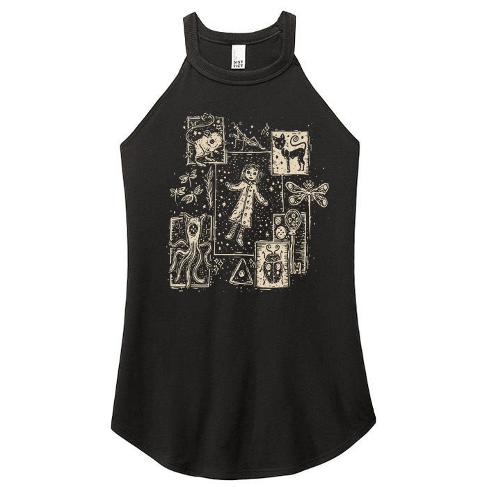 Horror Coraline Movie Women's Perfect Tri Rocker Tank