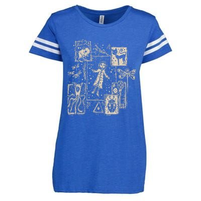 Horror Coraline Movie Enza Ladies Jersey Football T-Shirt