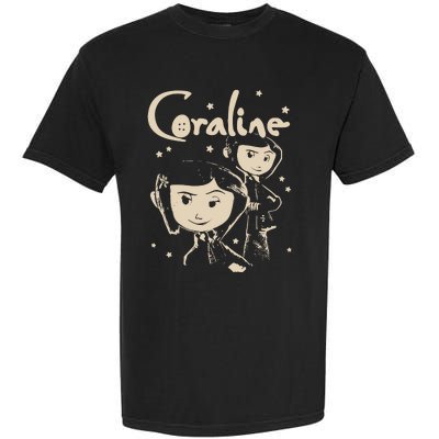 Horror Coraline Movie Halloween Coraline Garment-Dyed Heavyweight T-Shirt