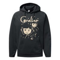 Horror Coraline Movie Halloween Coraline Performance Fleece Hoodie