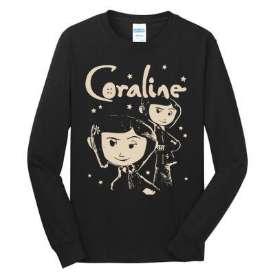 Horror Coraline Movie Halloween Coraline Tall Long Sleeve T-Shirt