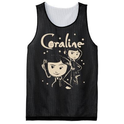 Horror Coraline Movie Halloween Coraline Mesh Reversible Basketball Jersey Tank