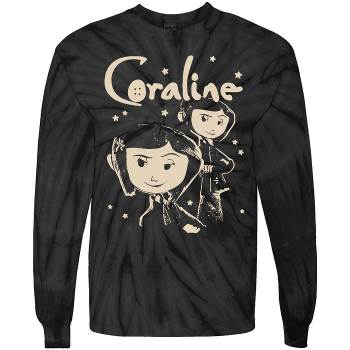 Horror Coraline Movie Halloween Coraline Tie-Dye Long Sleeve Shirt