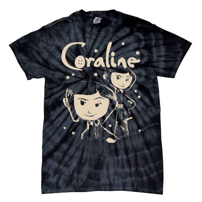 Horror Coraline Movie Halloween Coraline Tie-Dye T-Shirt