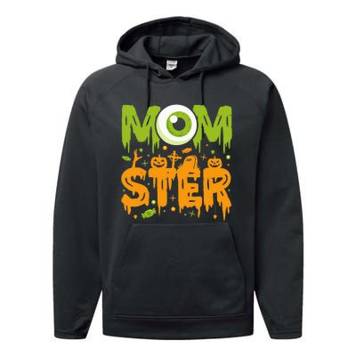 Halloween Costume Momster Spooky Halloween Performance Fleece Hoodie