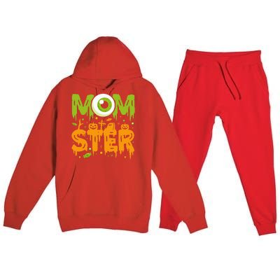 Halloween Costume Momster Spooky Halloween Premium Hooded Sweatsuit Set