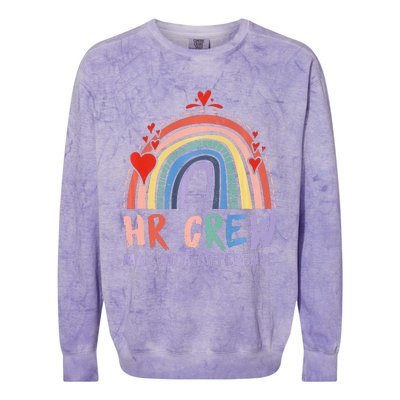 HR Crew Making A Difference HR Officer HR Consultant  Colorblast Crewneck Sweatshirt