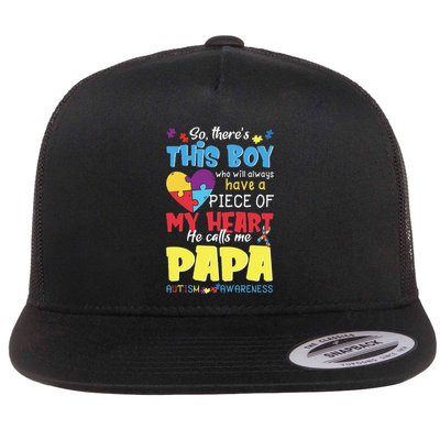 He Calls Me Papa Autism Awareness Flatbill Hat