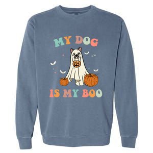 Halloween Charm: My Dog Is My Boo Gift Garment-Dyed Sweatshirt