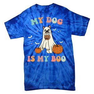 Halloween Charm: My Dog Is My Boo Gift Tie-Dye T-Shirt