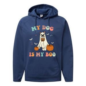 Halloween Charm: My Dog Is My Boo Gift Performance Fleece Hoodie