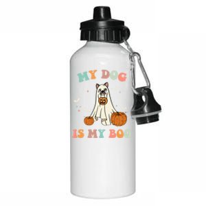 Halloween Charm: My Dog Is My Boo Gift Aluminum Water Bottle 