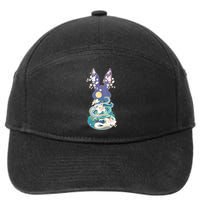Happy Chinese New Year Year Of The Rabbit 7-Panel Snapback Hat
