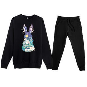 Happy Chinese New Year Year Of The Rabbit Premium Crewneck Sweatsuit Set